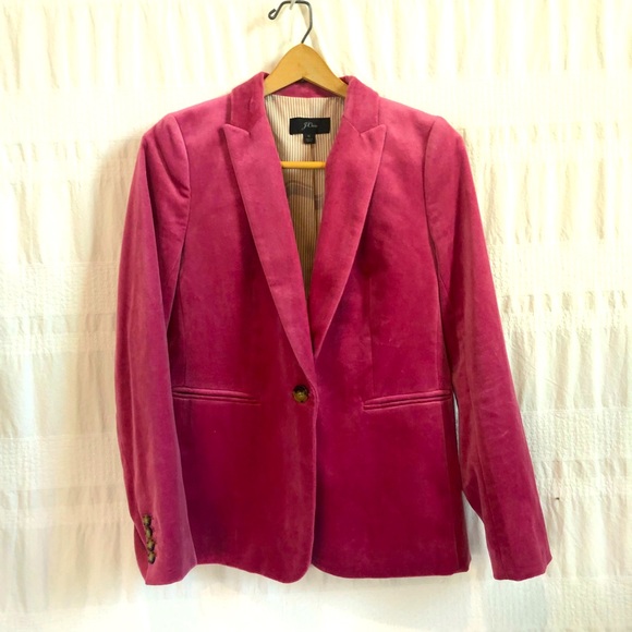 J. Crew pink blazer, EUC